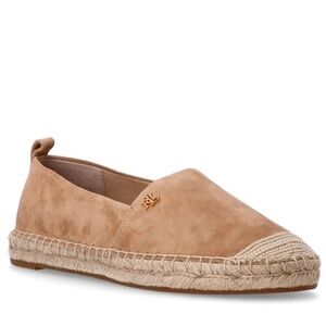 Ralph Lauren Cameryn Logo Plaque Espadrilles Size 7 Chestnut color